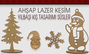 Yılbaşı Kış Tasarımlı Süsler