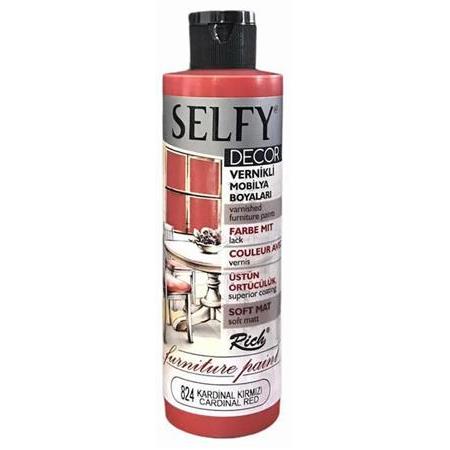 Selfy Decor Vernikli Akrilik 824 Kardinal Kırmızı 240ml