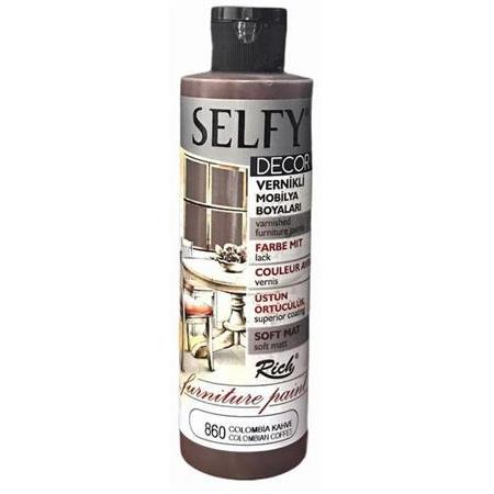 Selfy Decor Vernikli Akrilik 860 Colombia Kahve 240ml