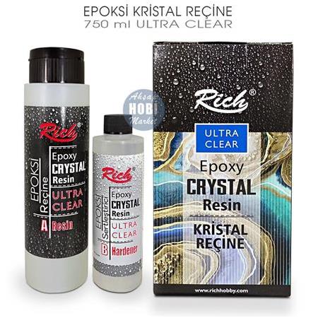 Epoksi Kristal Reçine Rich (750 ml) Ultra Clear