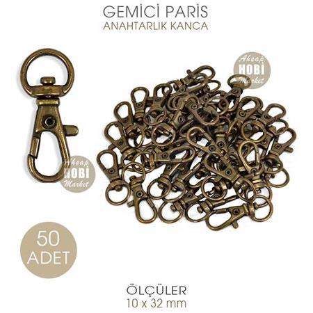 Toptan Gemici Paris Kanca Antik (10x32 mm) 50 Adet